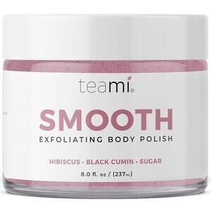 Teami SMOOTH Exfoliating Body Polish Hibiscus Black Cumin Sugar 8oz